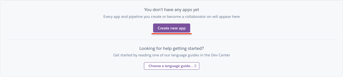 Empty Heroku dashboard