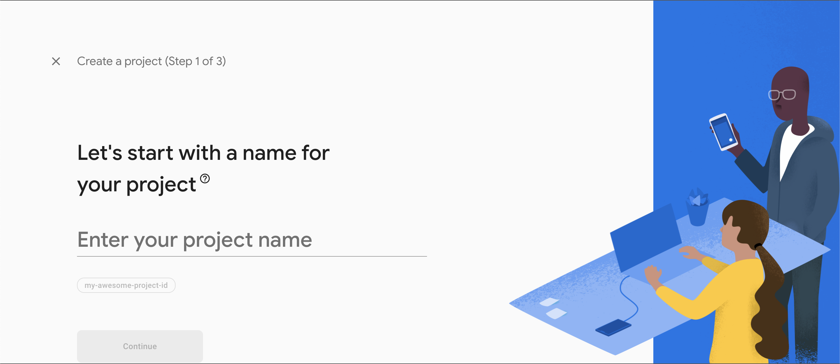 Firebase project name